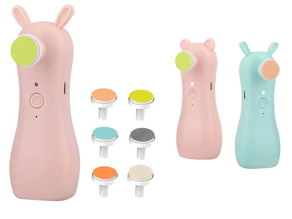 ست سوهان ناخن شارژی و چراغ دار نوزاد و کودک