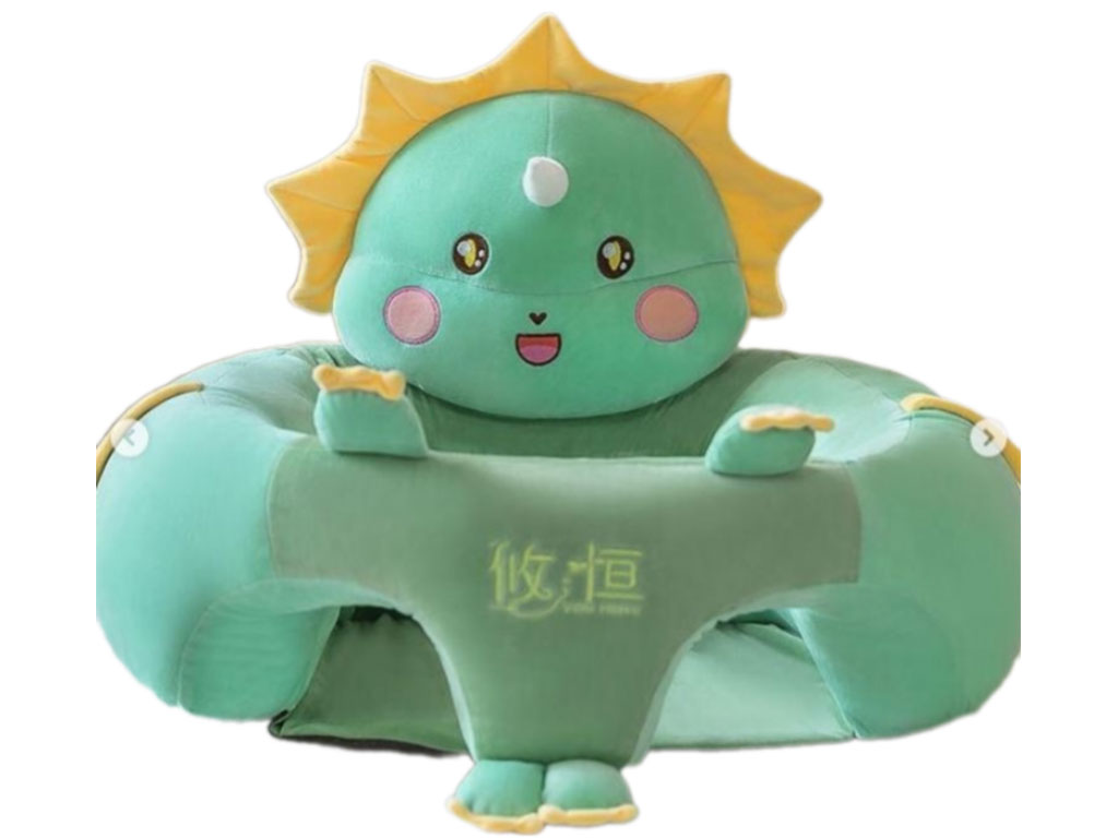 مبل آموزشی و مخملی نوزادی رنگ سبز طرح دایناسور