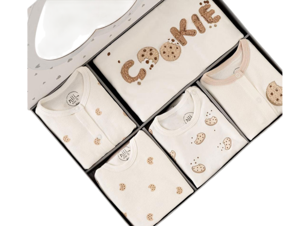 ست بیمارستانی 13 تکه نوزادی طرح cookie نیلی NILI