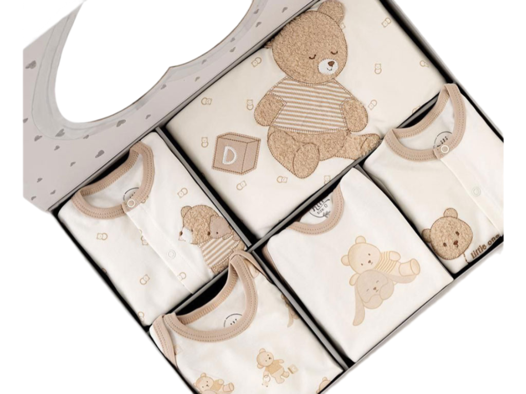 ست بیمارستانی 13 تکه نوزادی طرح خرس و خرگوش نیلی NILI