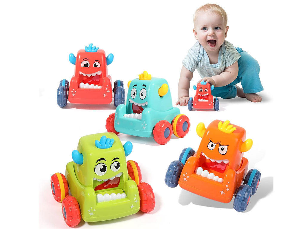 ماشین فشاری اسباب بازی طرح هیولا