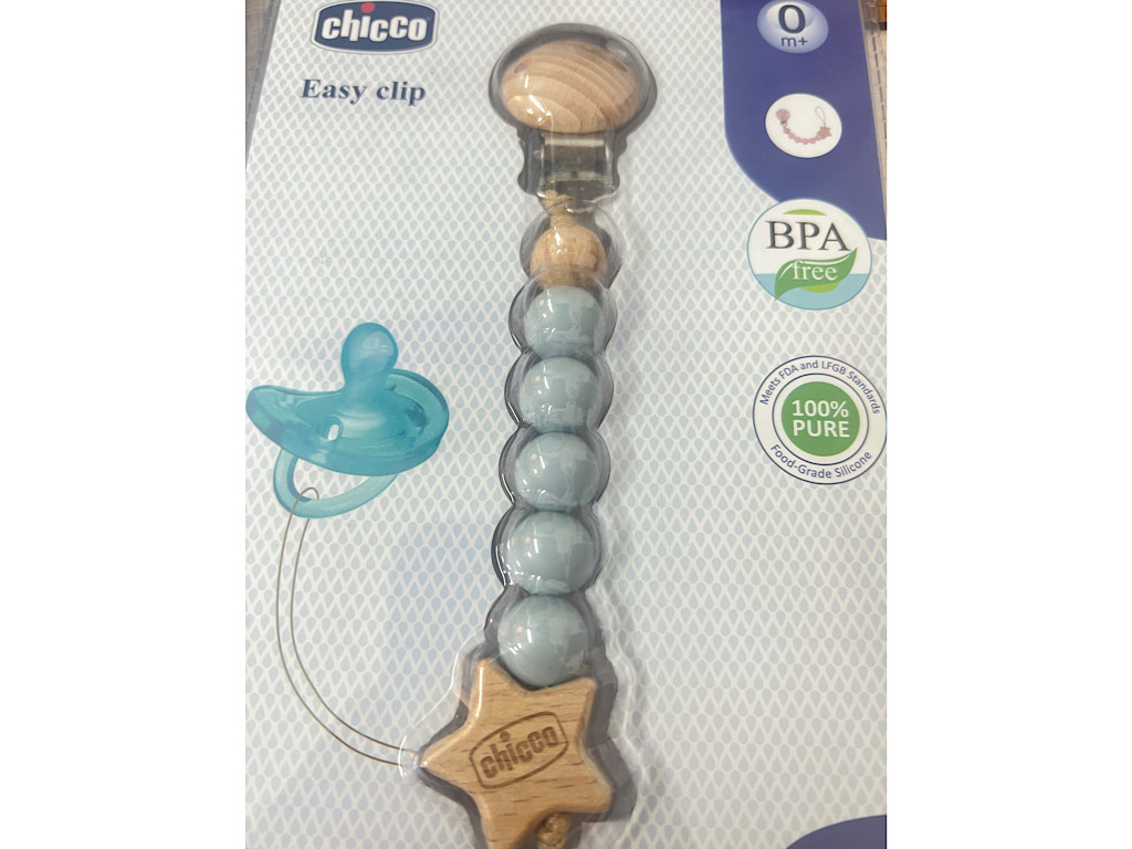 بند پستانک سیلیکونی مهره ای نوزادی چیکو chicco