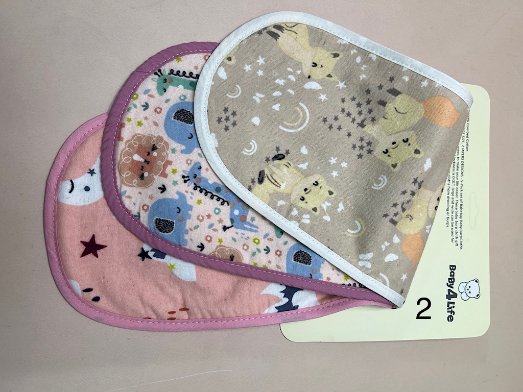 دستمال آروغ گیر نوزادی 3 عددی بیبی فور لایف BABY 4 LIFE
