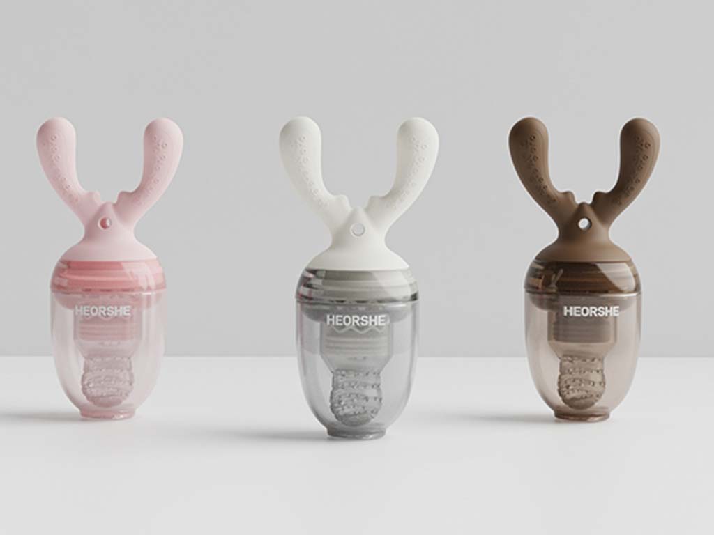 میوه خوری پستانکی نوزادی درپوش دار هی اور شی  he or she