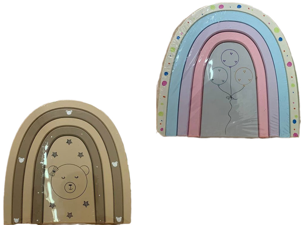 رنگین کمان 5 تکه چوبی اتاق نوزاد