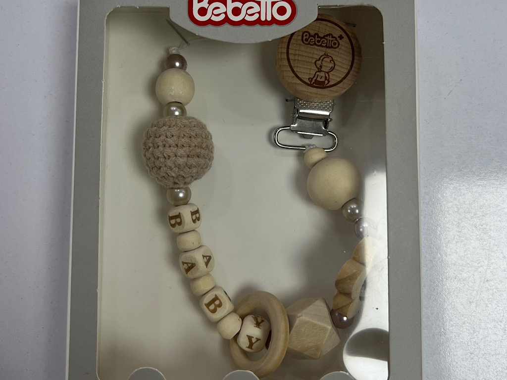 بند پستانک چوبی نوزادی BEBETTO