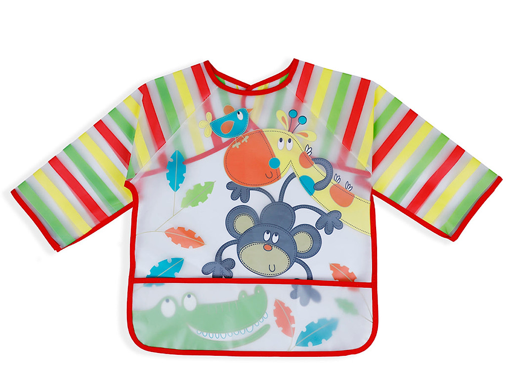 پیشبند آستین دار، جیب دار و طرحدار کودک lion bear