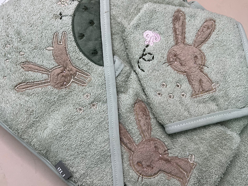 ست حوله 5 تکه خرگوش سبز نوزادی مادرکر  mothercare