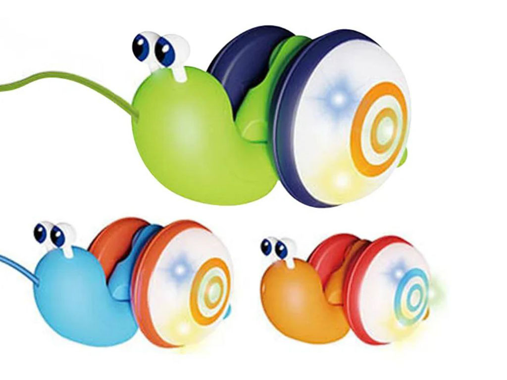 حلزون موزیکال چراغدار اسباب بازی