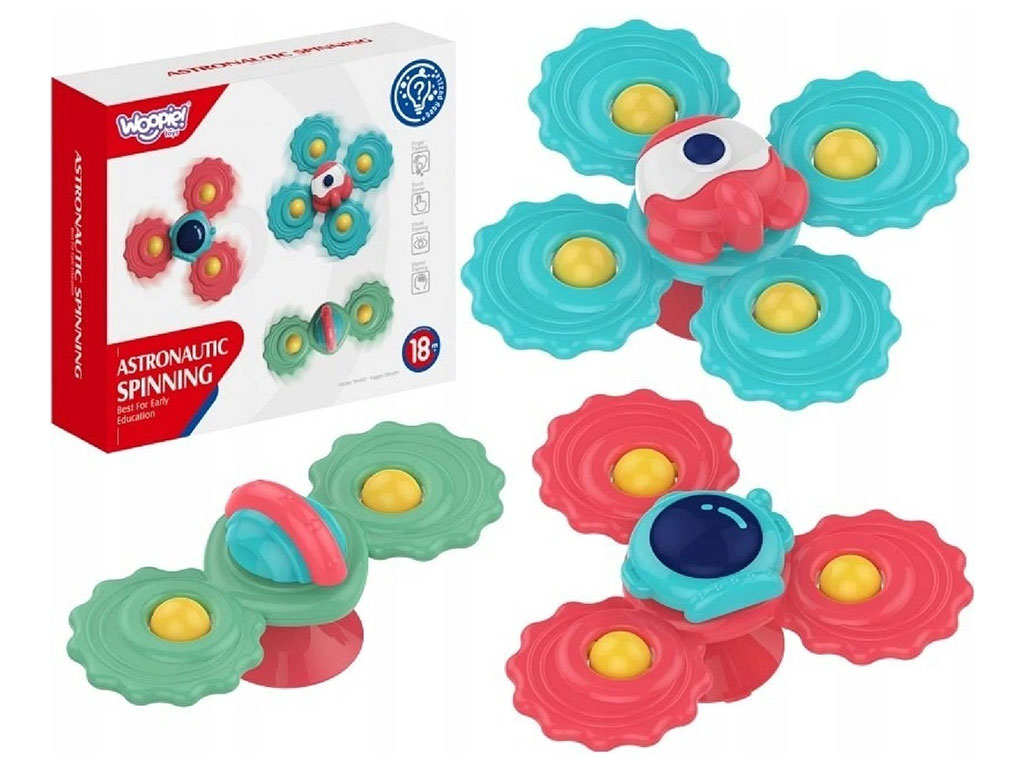 اسپینر چسبان 3 عددی طرح سفینه فضایی اسباب بازی هانگر Huanger