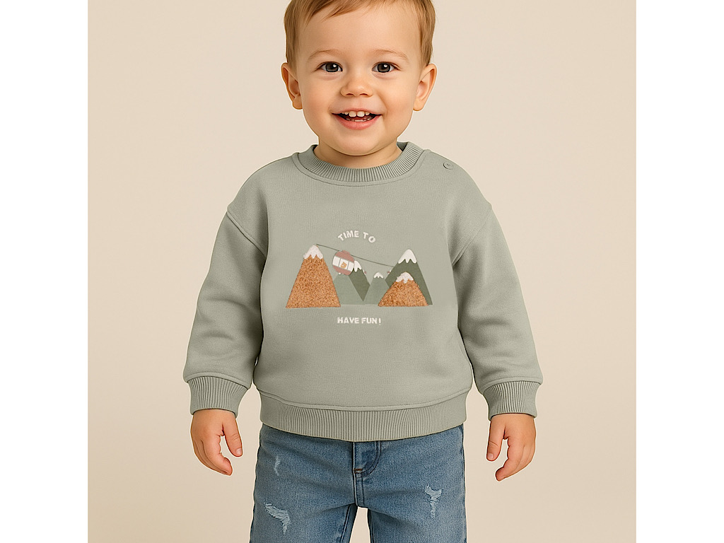 ست بلوز تو کرک با شلوار جین نوزادی طرح Kavosh از برند پاپو papo