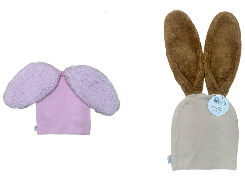 کلاه نخی نوزادی طرح Atly پاپو papo (دور سر 32cm)