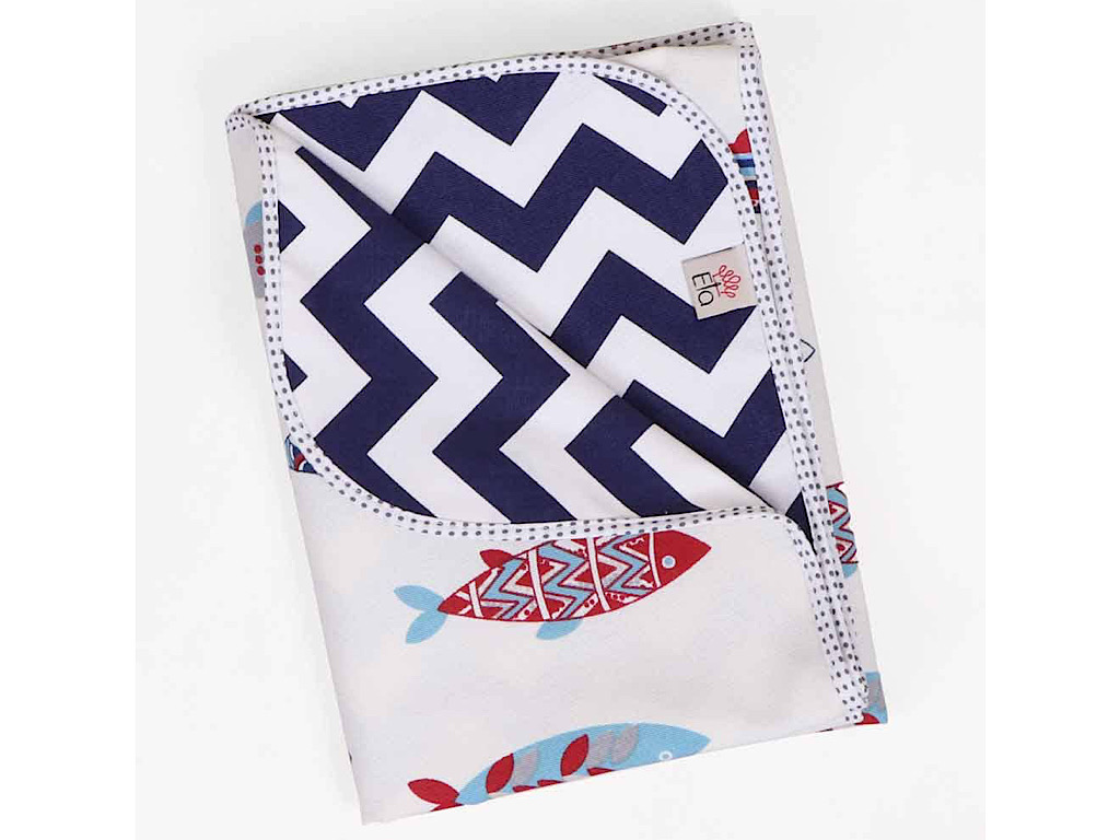 زیرانداز بازی و غذای نوزاد و کودک طرح ماهی الا ELA