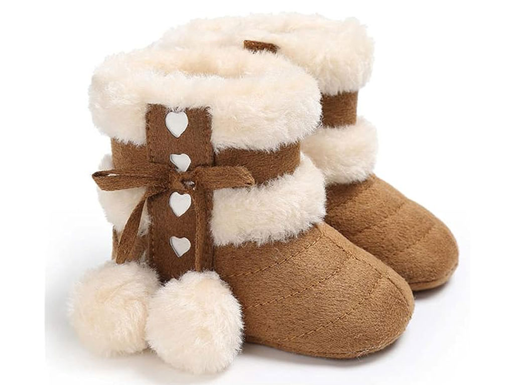 پاپوش ساق دار زمستانی استپ دار توکرکی رنگ قهوه ای