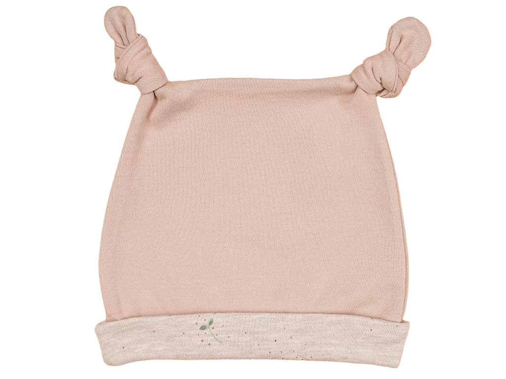 کلاه نوزادی دخترانه طرح فندق نیلی nili