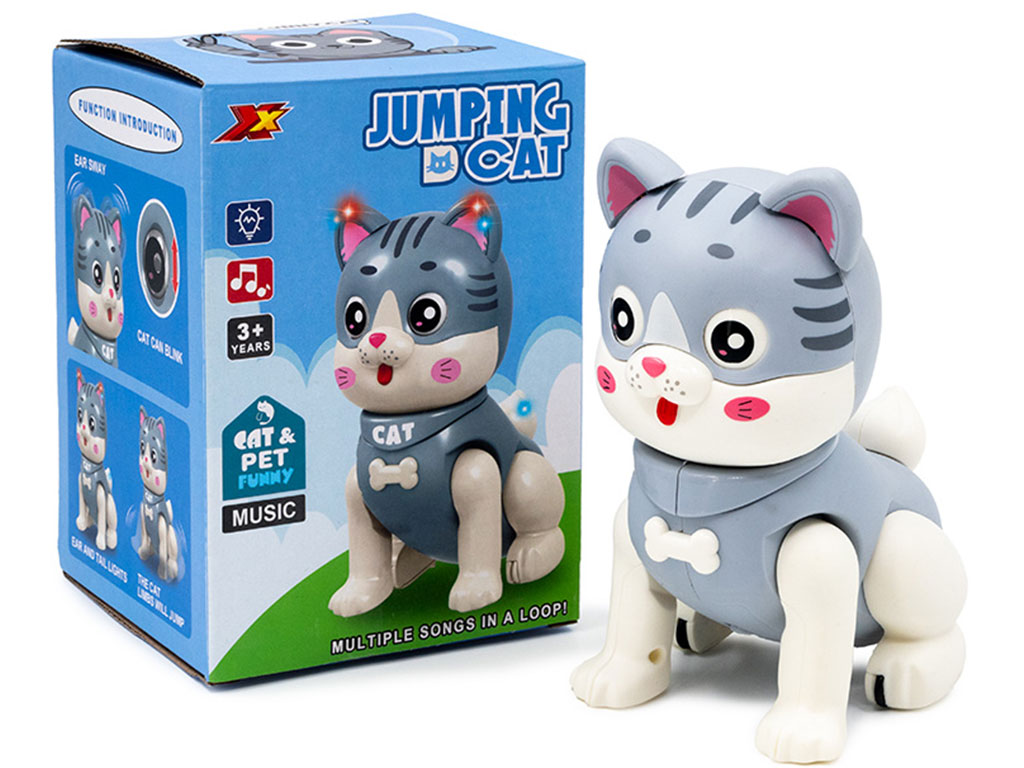 گربه موزیکال و چراغدار راهرو با چشمان متحرک اسباب بازی