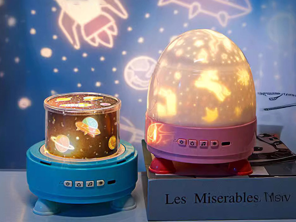 چراغ خواب با چرخش 360 درجه کهکشانی طرح سفینه