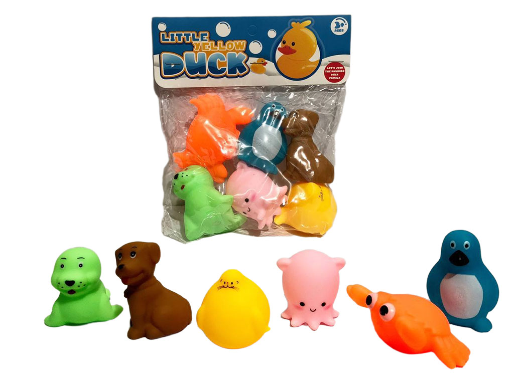 پوپت حمام نوزادی 6 عددی مدل سوتی طرح حیوانات مختلف