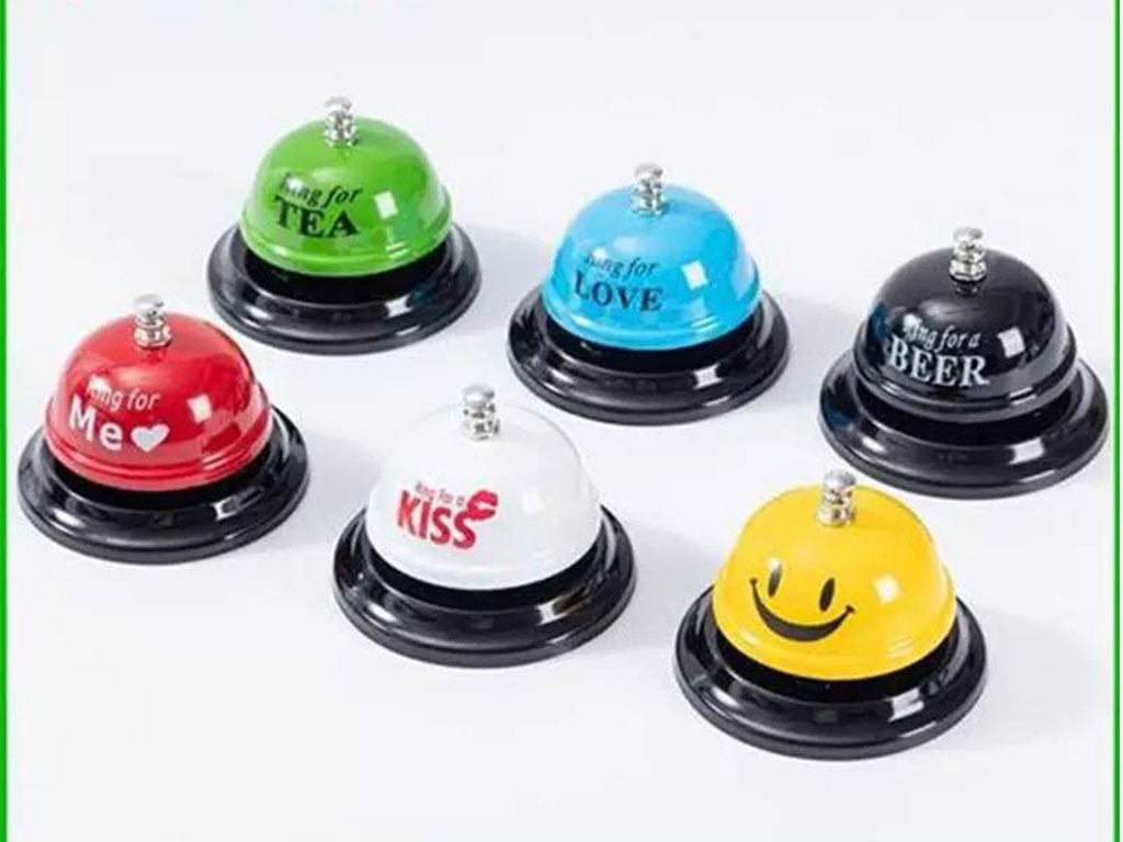 زنگ پیشخوان رومیزی فلزی