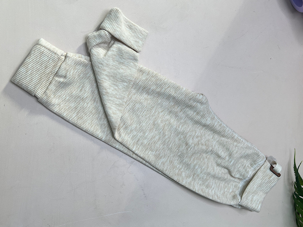 شلوار کبریتی راحتی نوزادی کرم بی بی بو BABY OO