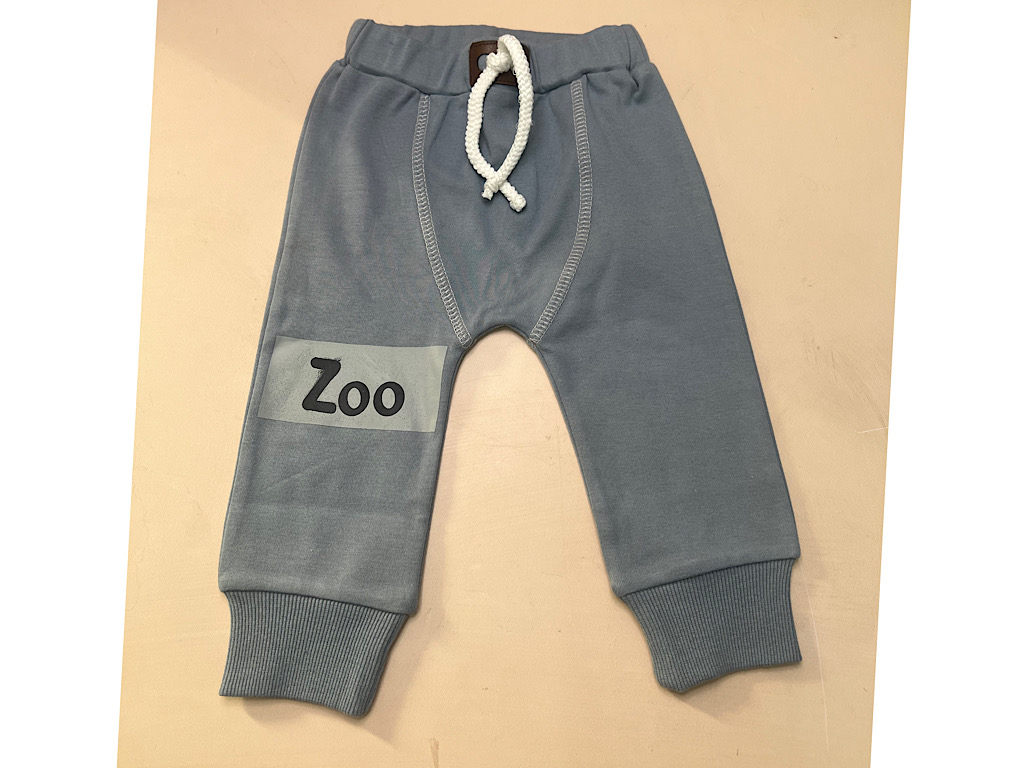شلوار راحتی پسرانه نوزاد و کودک رنگ فیلی طرح zoo آی نور بیبی inoor baby