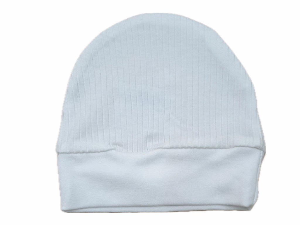 کلاه گرد کبریتی نوزادی رنگ شیری دامون damon(دور سر 28cm)