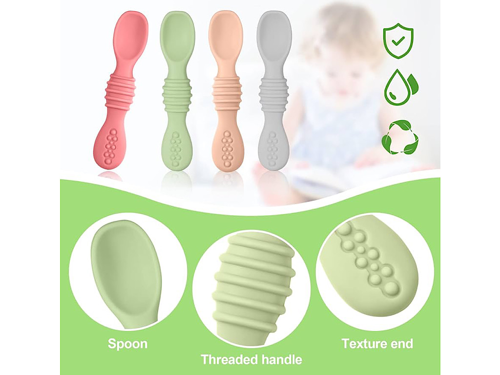 قاشق سیلیکونی و پری اسپون قابدار