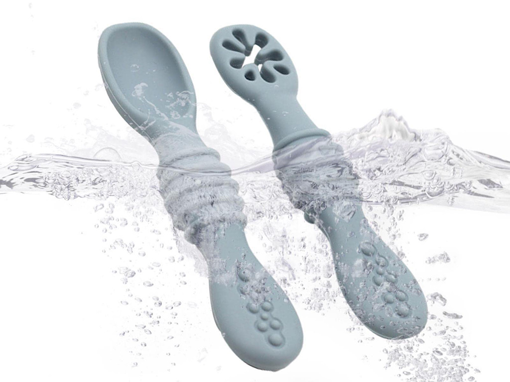 قاشق سیلیکونی و پری اسپون قابدار