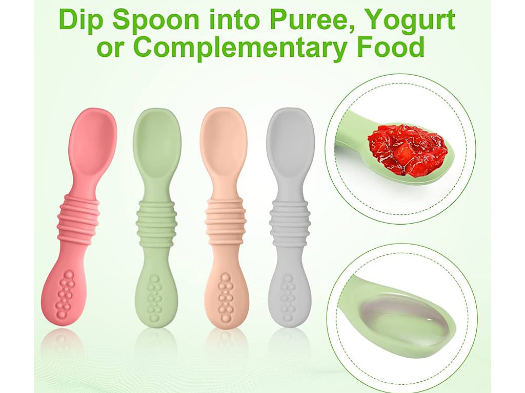 قاشق سیلیکونی و پری اسپون قابدار