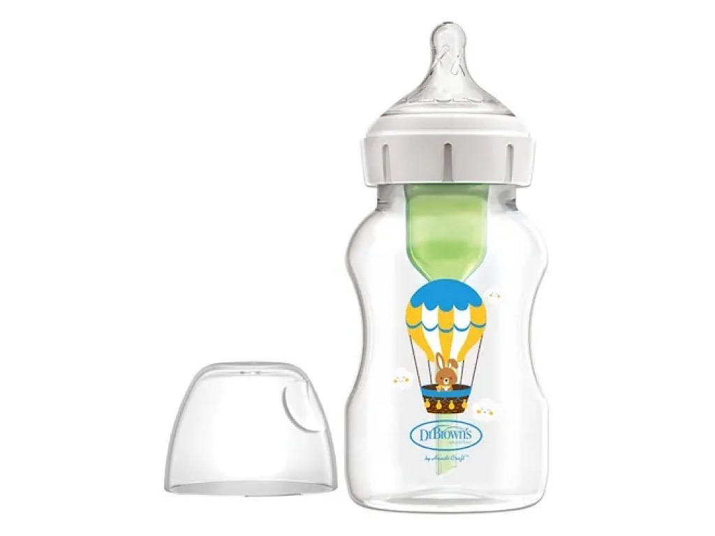 شیشه شیر آنتی کولیک 330 میلی لیتر دهانه عریض دکتر براون DR BROWNS
