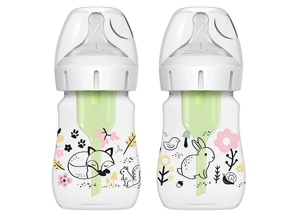 شیشه شیر بدون جعبه طرحدار آنتی کولیک 150 میلی لیتر دکتر براون DR BROWNS - بدون جعبه