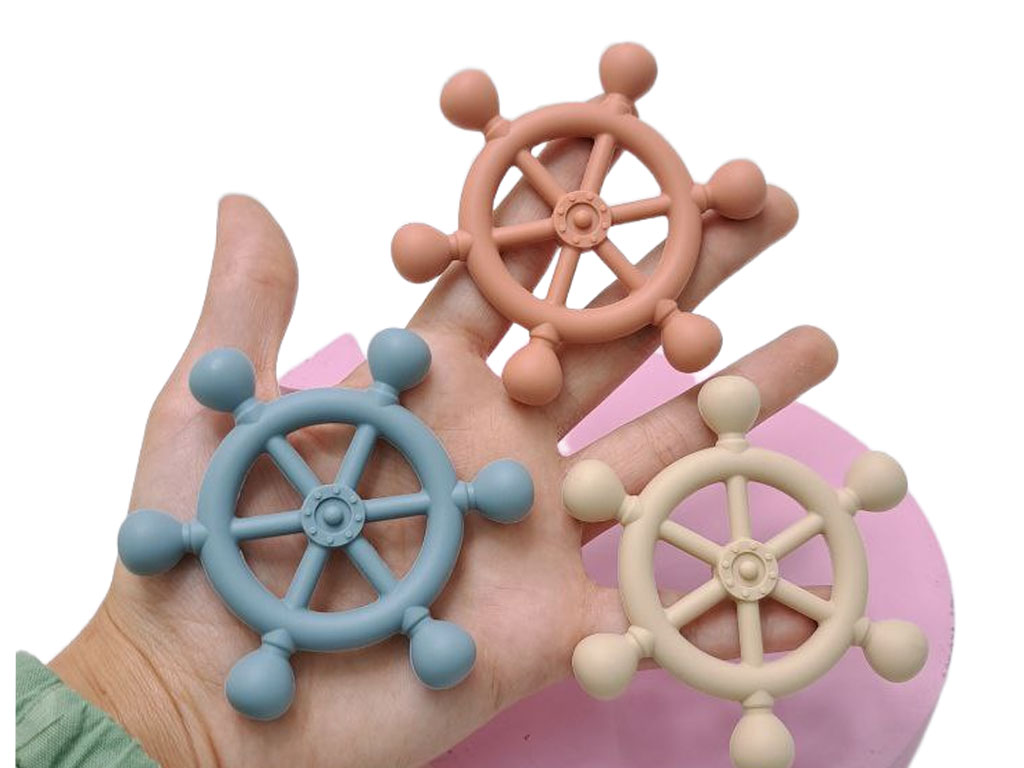 دندانگیر سیلیکونی نوزادی طرح سکان کشتی