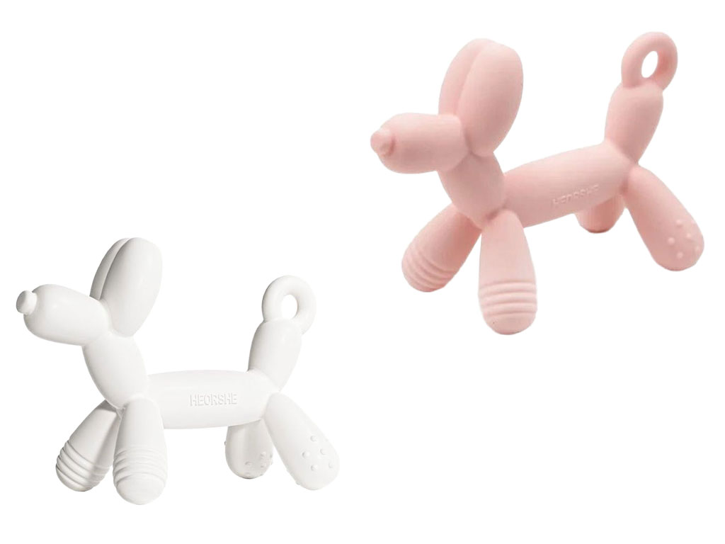 دندانگیر سیلیکونی نوزادی طرح puppy هی اور شی HEORSHE