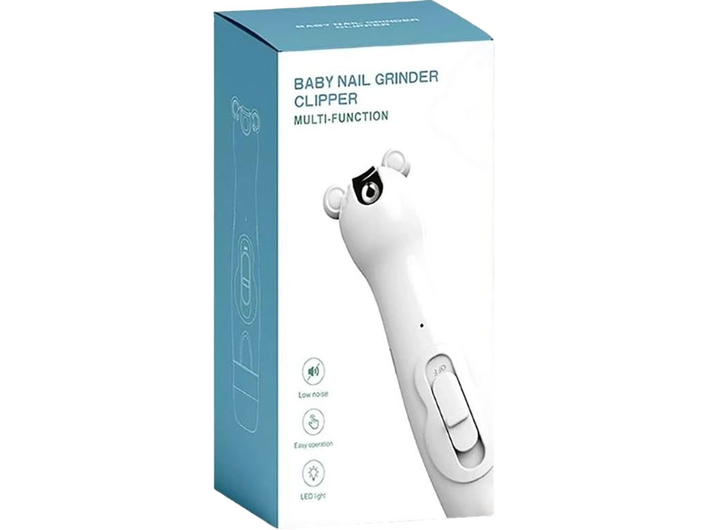 سوهان برقی و ناخن گیر چراغ دار دوکاره طرح خرس