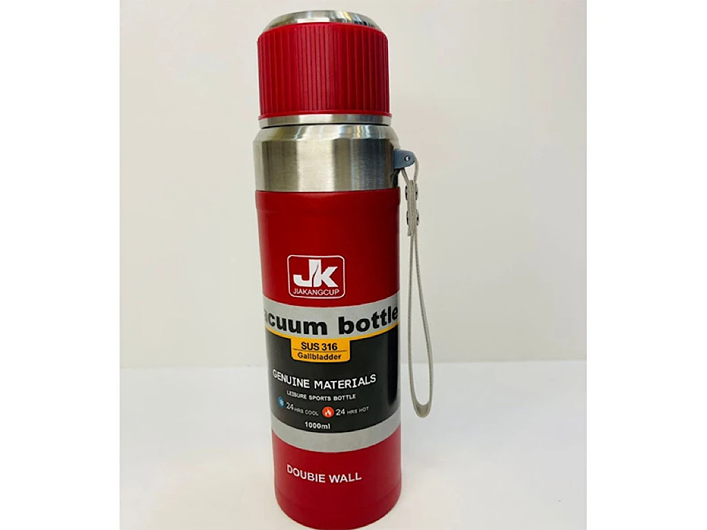 فلاسک استیل حجم 500 میلی لیتر همراه با بند دستی JK