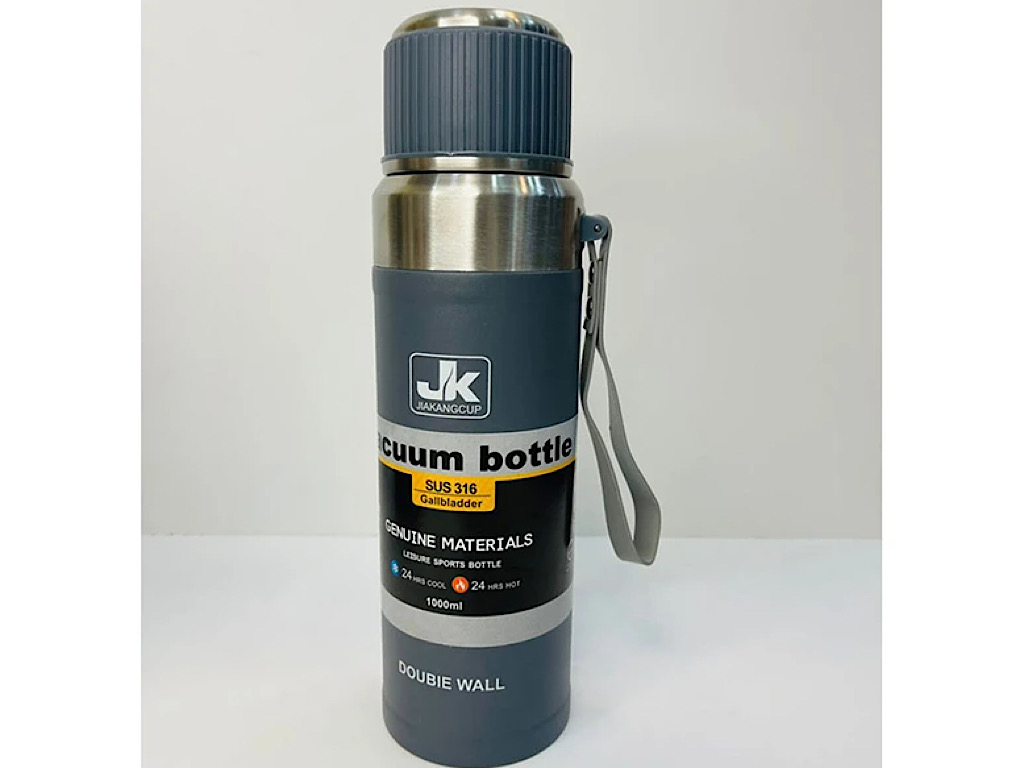 فلاسک استیل حجم 500 میلی لیتر همراه با بند دستی JK