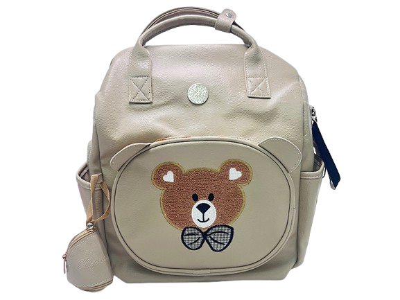 کوله پشتی و ساک لوازم نوزادی طرح خرس تدی به همراه لوازم جانبی هپ بیبی happ baby