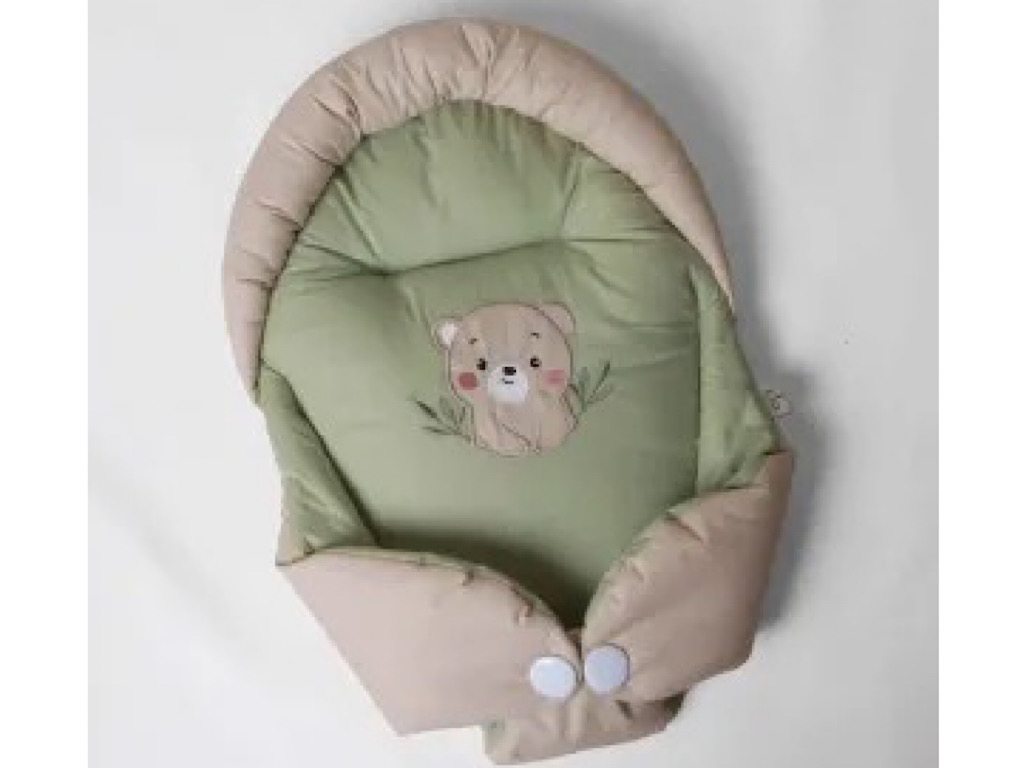 قنداق سوئیسی (آغوش گیر) نوزادی طرح پیکه خرس سبز الا ELA