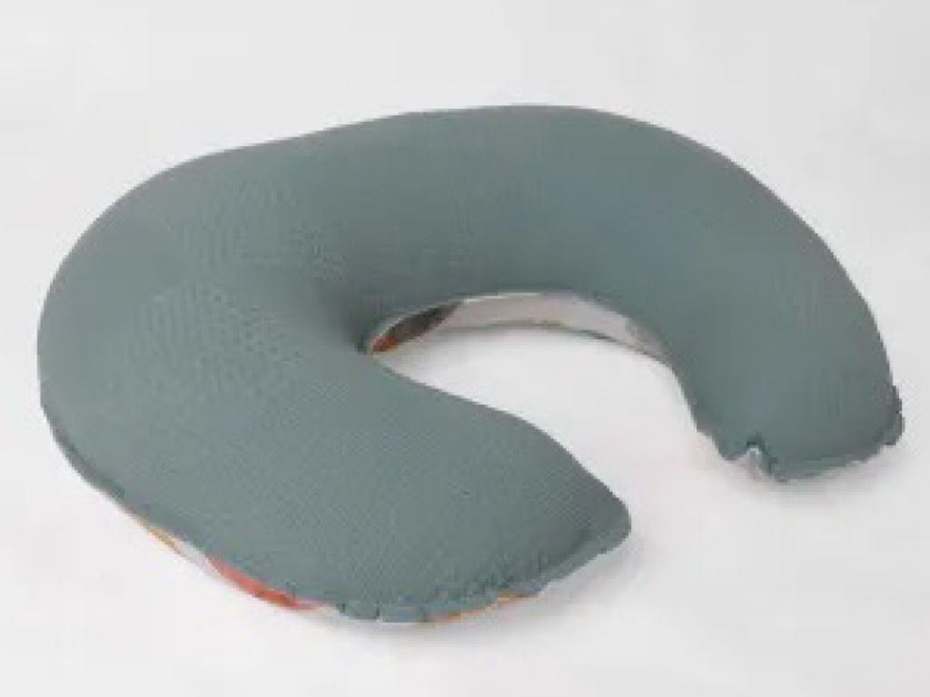 بالشت چند منظوره شیردهی نوزاد طرح آبرنگی سبزآبی الا ELA