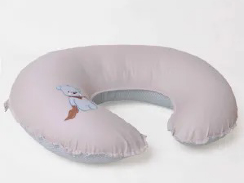 بالشت چند منظوره شیردهی نوزاد طرح  گلدوزی خرس آبی  الا ELA