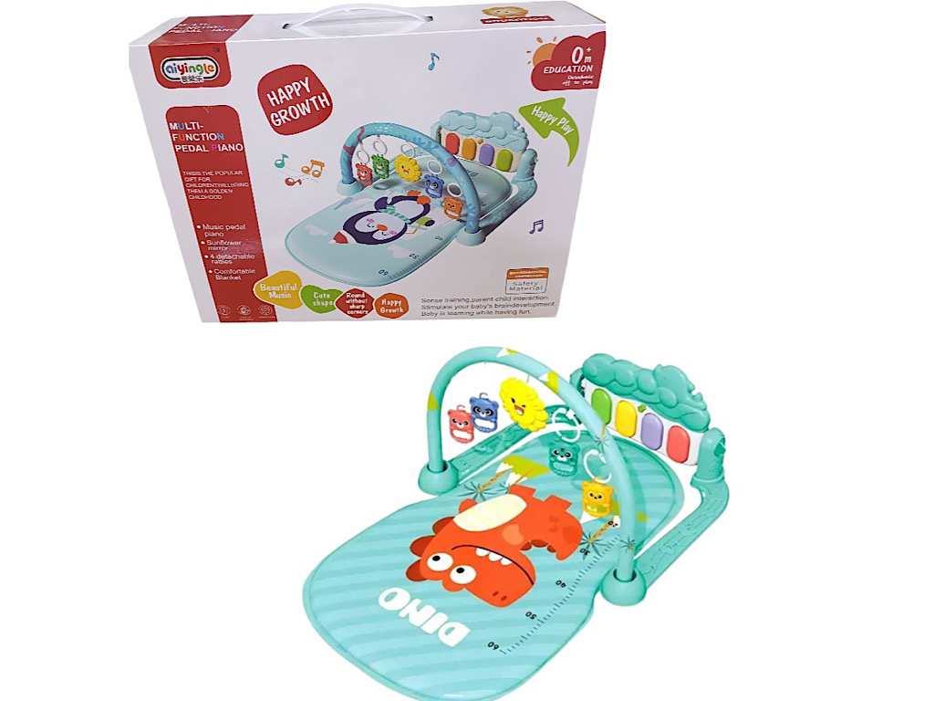 تشک بازی نوزادی موزیکال دارای پیانو طرح حیوانات