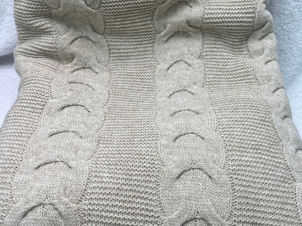 پتو بافت توکرکی طرح دار Cassiope(96*96 cm)