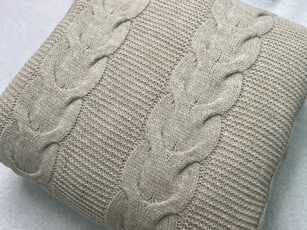 پتو بافت توکرکی طرح دار Cassiope(96*96 cm)