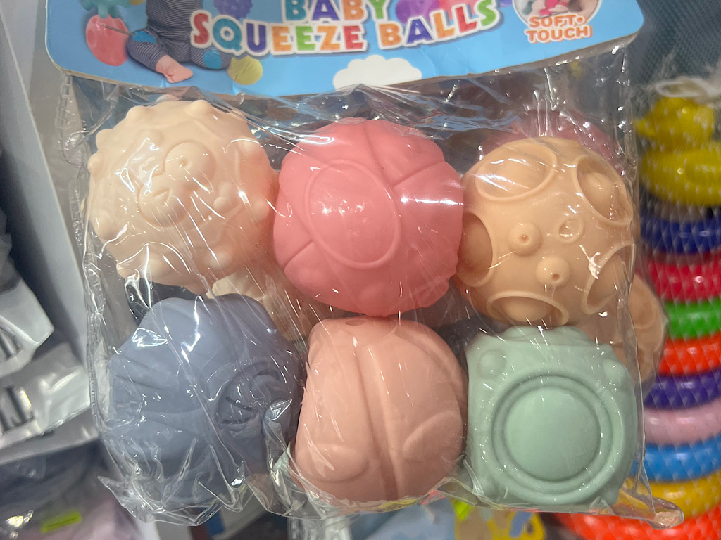 پوپت توپی حسی 6 عددی نوزادی