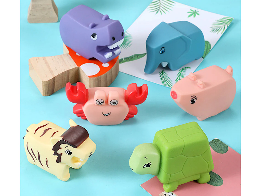 پوپت حمام سه بعدی نوزادی 6 عددی مدل سوتی طرح حیوانات جنگل