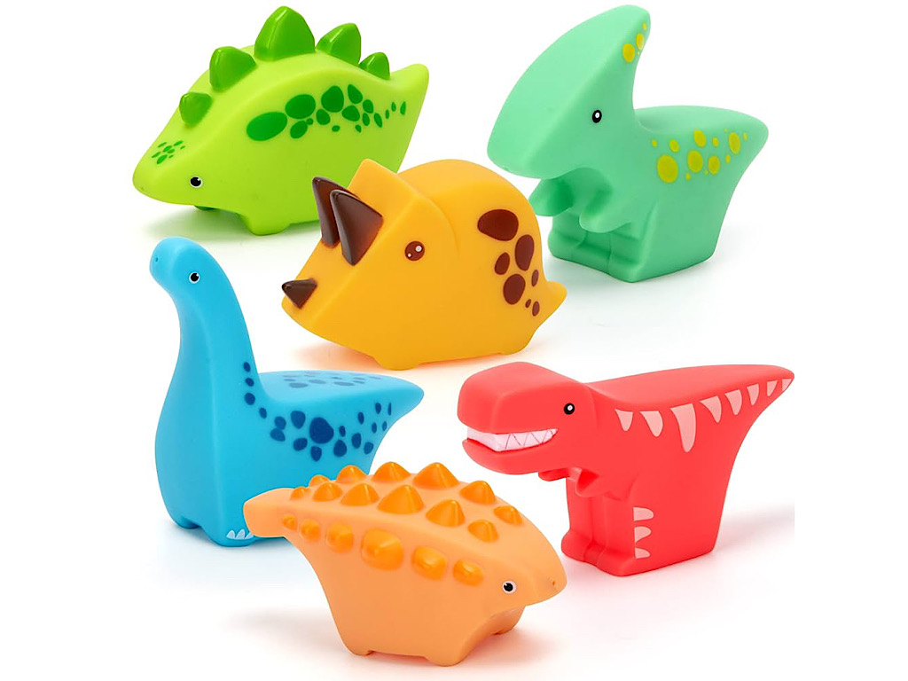 پوپت حمام نوزادی 6 عددی مدل سوتی طرح دایناسور