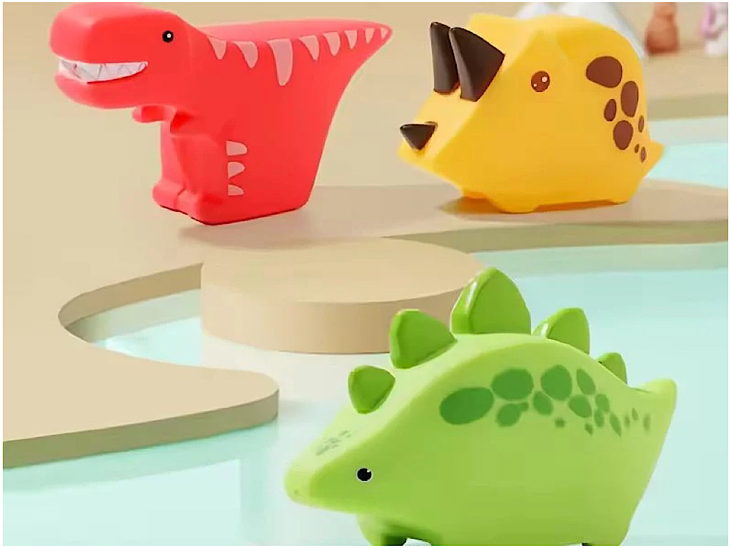 پوپت حمام نوزادی 6 عددی مدل سوتی طرح دایناسور