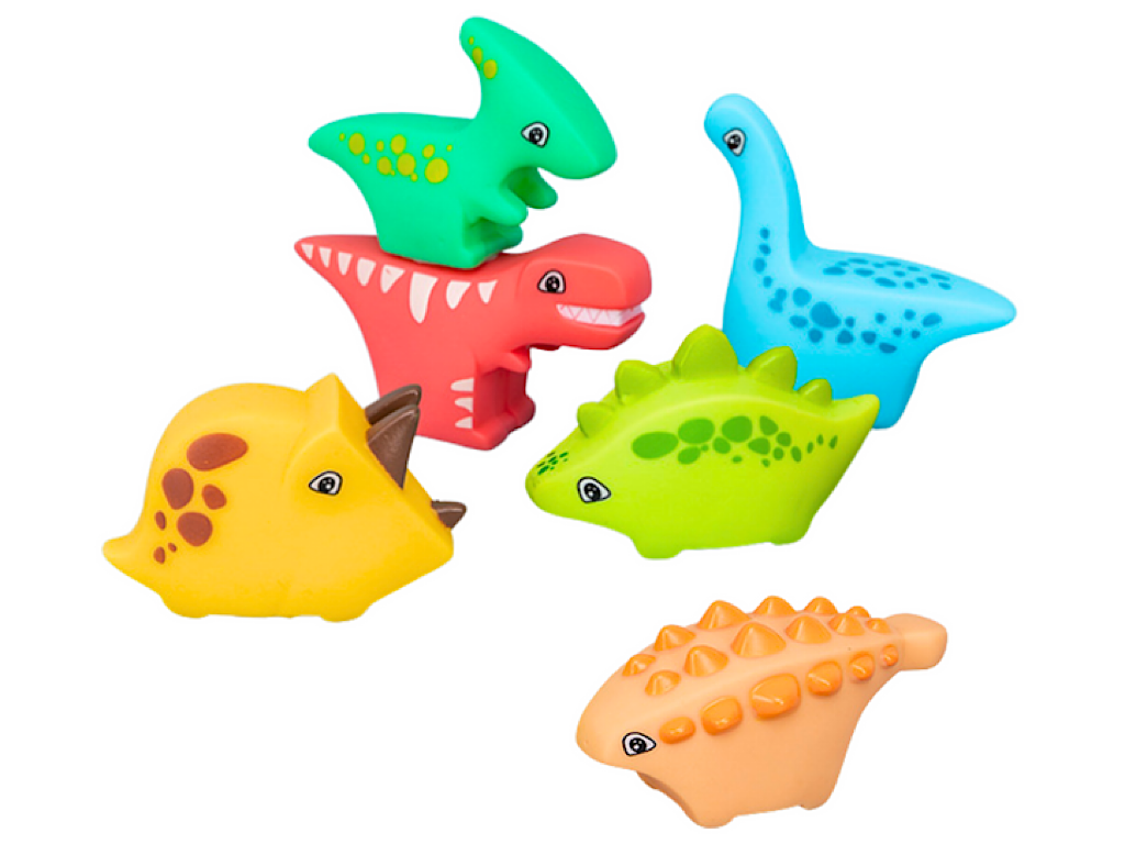 پوپت حمام نوزادی 6 عددی مدل سوتی طرح دایناسور