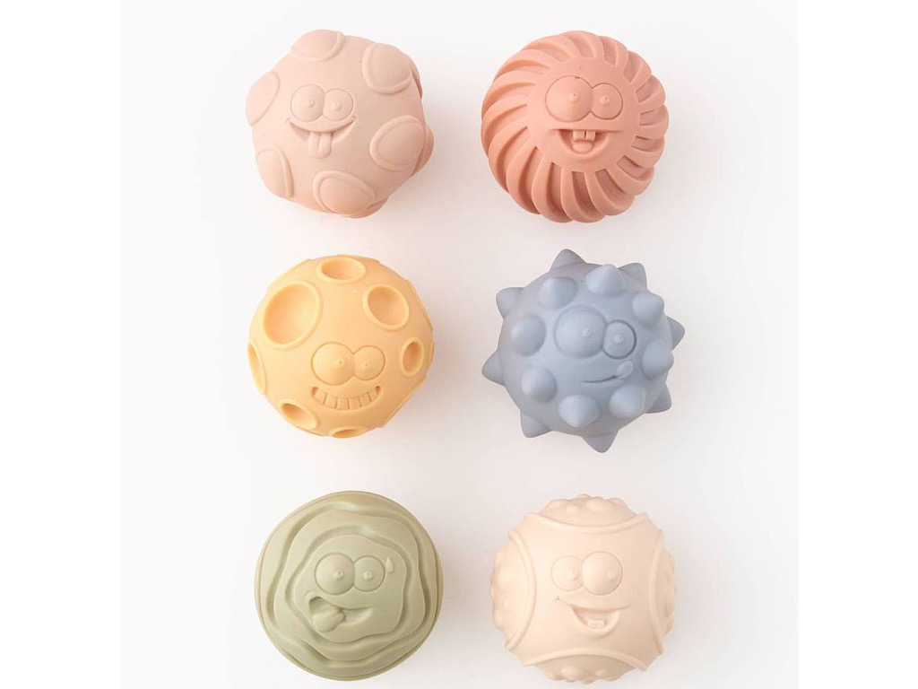 پوپت توپی حسی 6 عددی نوزادی