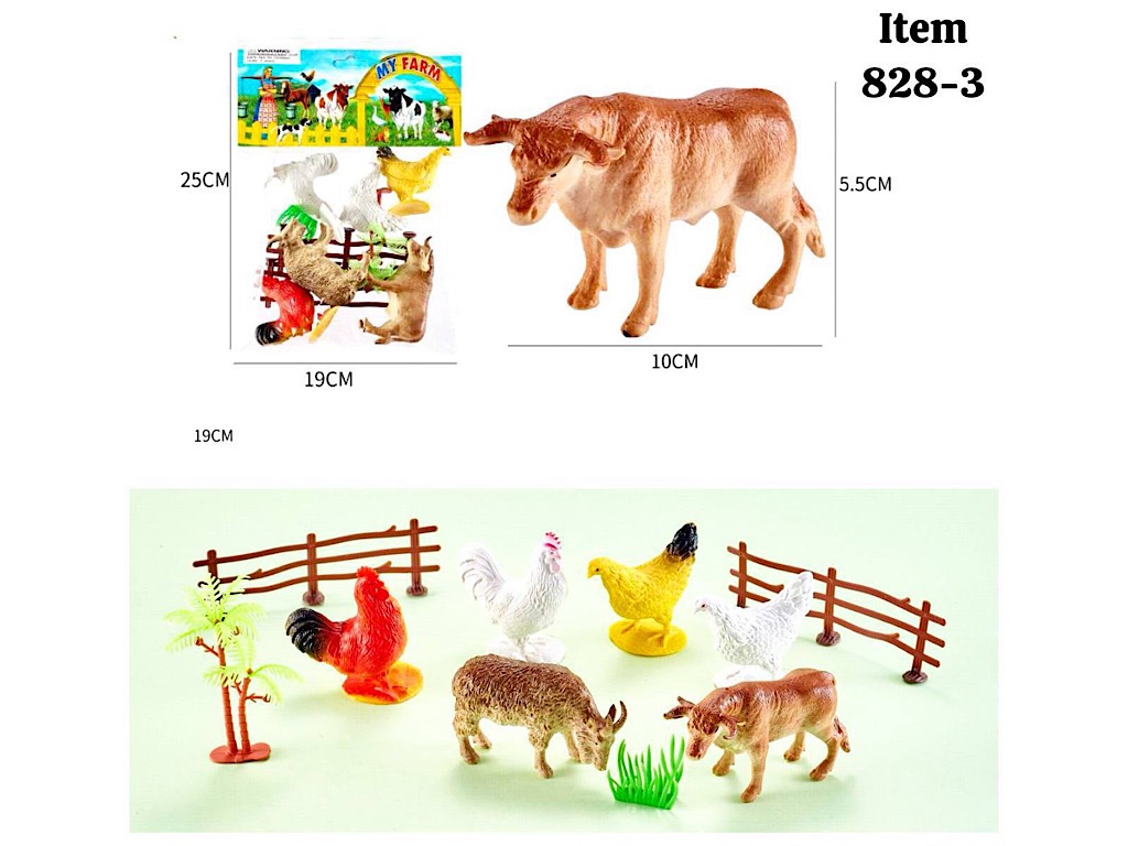 فیگور حیوانات  مزرعه شش عددی اسباب بازی
